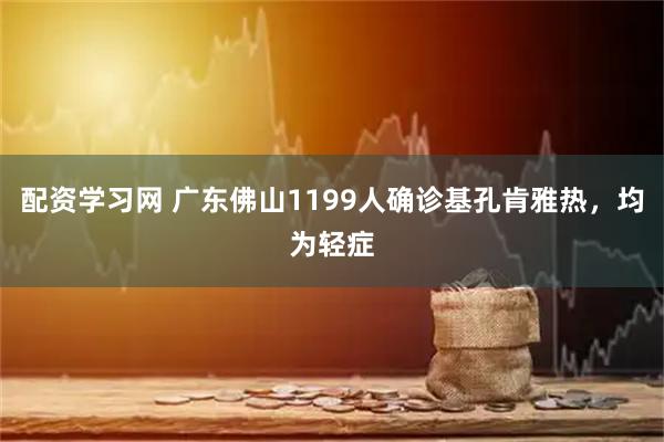配资学习网 广东佛山1199人确诊基孔肯雅热，均为轻症